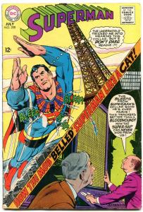 SUPERMAN #208 1968- DC Silver Age-Eiffel Tower VG