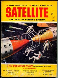 Satellite 4/1959-pulp thrills-Fritz Leiber-Sam Moskowitz-JT Mc Intosh-VG-