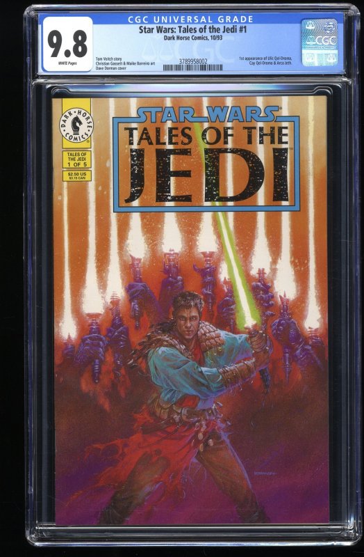 Star Wars: Tales of the Jedi #1 CGC NM/M 9.8 1st Ulic & Cay Qel-Droma!