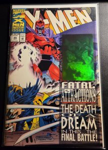 X-Men #25 Magneto | Gambit Hologram Cvr (Marvel, 1993) FN