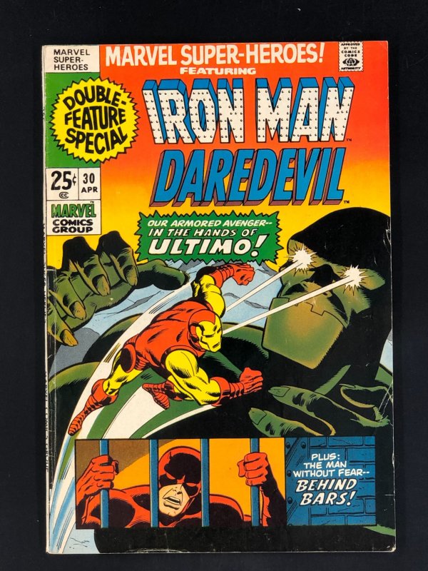 Marvel Super-Heroes #30 (1971) FN/VF Iron Man & Daredevil