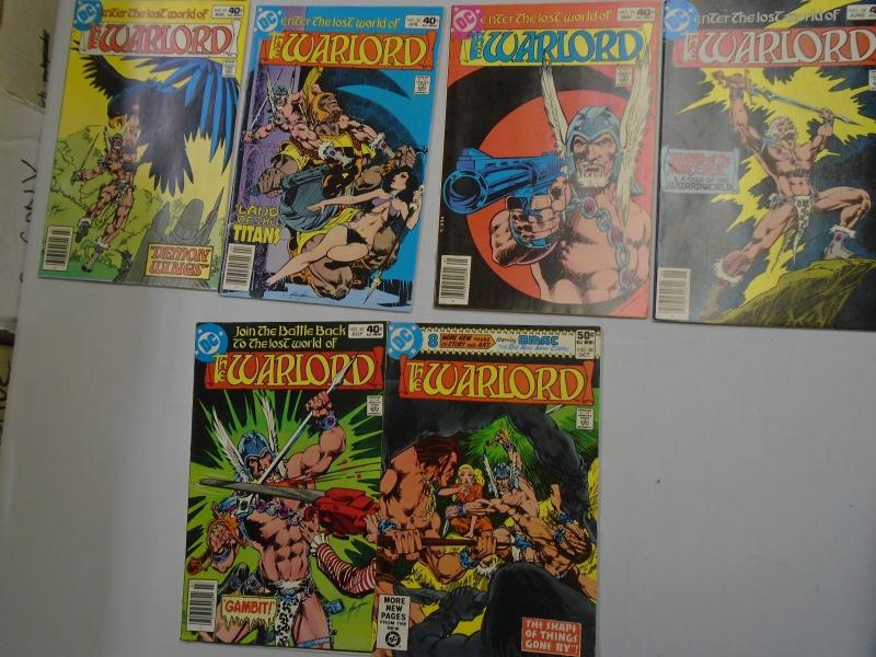 Warlord (1st Series DC), 22 Different, HI Grade (1976-1980)