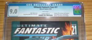 Ultimate Fantastic Four #21 CGC 9.0 mark millar - 1st appearance marvel zombies