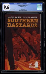 Southern Bastards (2014) #1 CGC NM+ 9.6 White Pages Wraparound Cover!