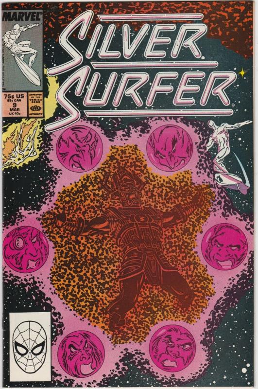 5 Silver Surfer Marvel Comic Books # 1 9 10 11 12 Galactus Fantastic Four AH9