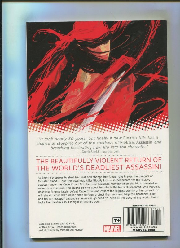 ELEKTRA VOL. 1 TPB (8.0) BLOODLINES, SOFTCOVER!! 2014