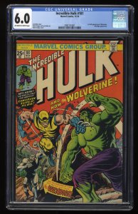 Incredible Hulk #181 CGC FN 6.0 Off White to White 1st Appearance Wolverine!