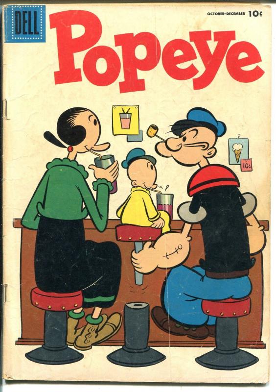 Popeye #34-1955-Dell-Swee'pea-nice art-VG MINUS