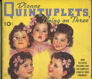 Dionne Quintuplets Going On Three-1936-Dell-pix & info-elusive pub-VG
