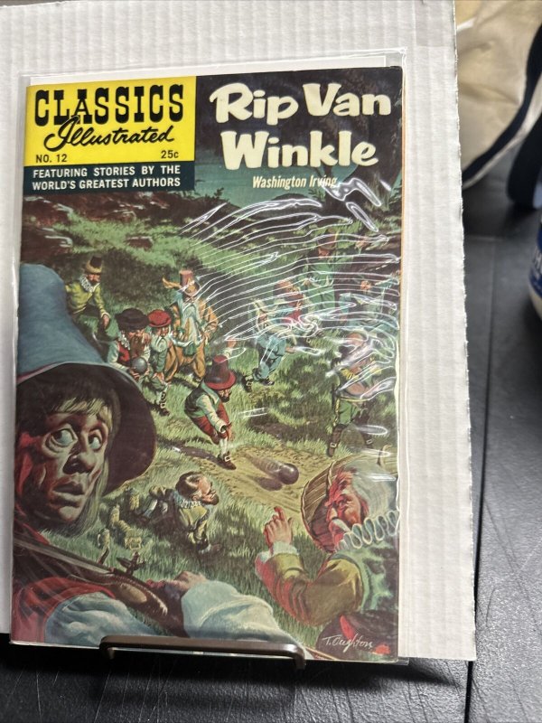 CLASSICS ILLUSTRATED RIP VAN WINKLE #12 HRN 166 VFN