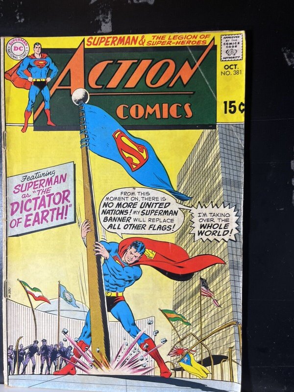 ACTION COMICS #381 (1938 DC) Silver Age 