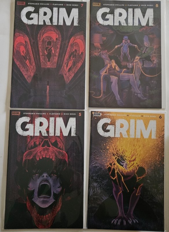 GRIM #1-25 Comic Set 1st print BOOM 2022 Stephanie Phillips PLUS EXTRAS