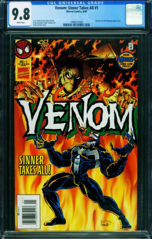 Venom: Sinner Takes All #1 CGC 9.8 1st issue-comic book-1994557008