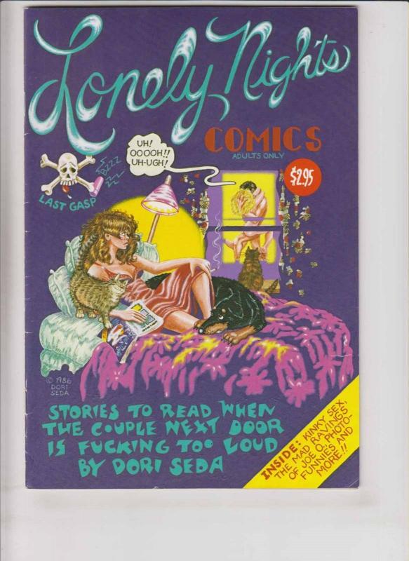 Lonely Nights Comics #1 FN- (2nd) print DORI SEDA last gasp robert crumb intro