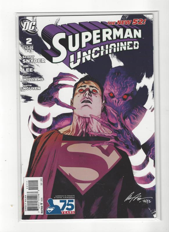 Superman Unchained #2  DC Comics New 52 75 ANNIVERSARY Variant NM