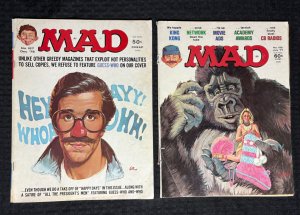 1976/77 MAD Magazine #187 & 192 (Grade GD/GD+) King Kong / Happy Days LOT of 2