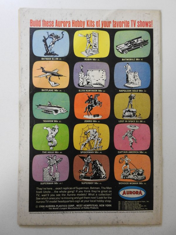 Batman #189 FR Cond 1st SA Scarecrow! cover and 1st wrap detached bottom staple