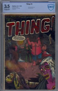 THING #5 CBCS 3.5 CLASSIC SEVERED HEAD COVER PRE-CODE HORROR NOT CGC