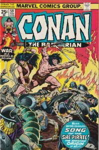 Conan The Barbarian # 59 VF Marvel 1975 Origin Of Belit [A9]