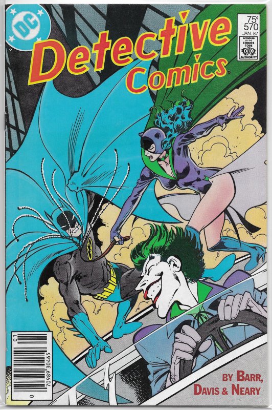 Detective Comics   vol. 1   #570 VG Barr/Davis, Joker, Catwoman, Robin