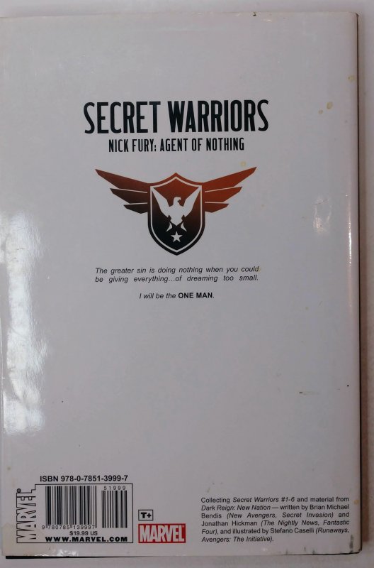 Secret Warriors #1 (8.5, 2009) Graphic Novel