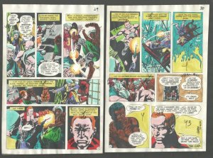 Richard Dragon Kung Fu Fighter Original Color Guide Sheets #1 1975-DC-1st iss...