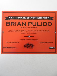Lady Death: Blasphemy Anthem #1 Naughty Edition (2019) Signed W/ Cert!
