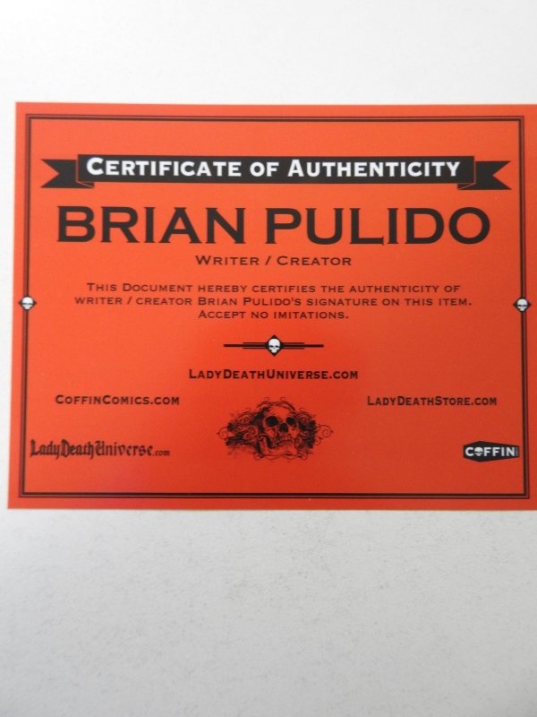 Lady Death: Blasphemy Anthem #1 Naughty Edition (2019) Signed W/ Cert!