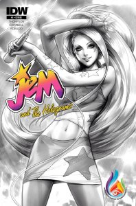 (2015) JEM AND THE HOLOGRAMS #1 COMICS & PONIES ARTGERM SKETCH VARIANT COVER!