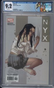 NYX 4 CGC 9.2 NM- 1st App Tatiana 2nd App X-23 Wolverine X-men Movies 2004