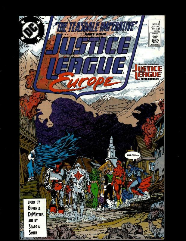 Lot of 12 Justice League Europe Comic Books #1 2 3 4 5 6 7 8 9 10 11 12 J404 