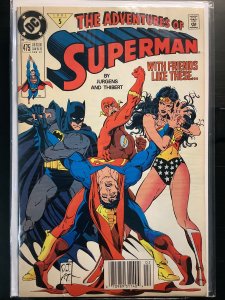 Adventures of Superman #475 Newsstand Edition (1991)