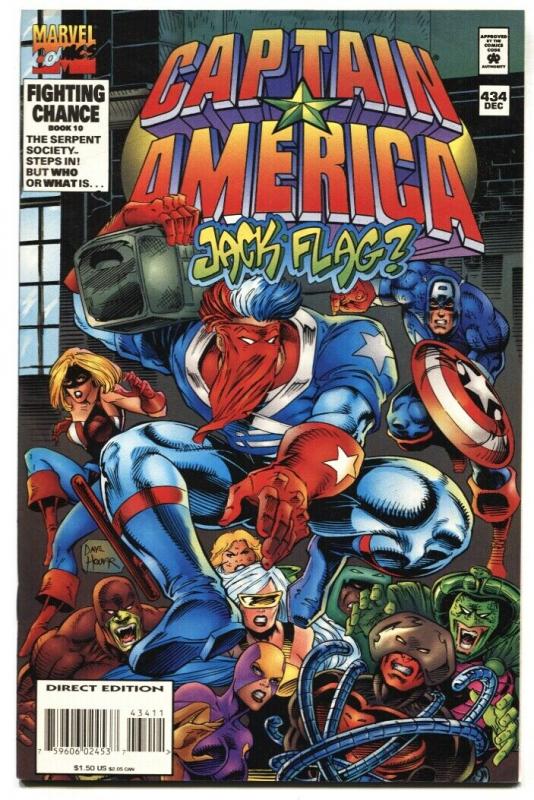 Captain America #434-1994 1st appearance of JACK FLAG NM-