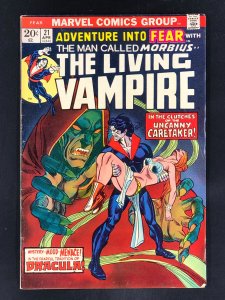 Adventure into Fear #21 (1974) VG+ Morbius the Living Vampire!