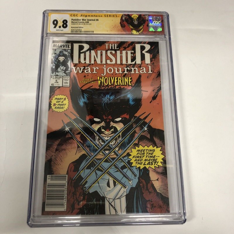 The Punisher War Journal (1989) #6 (CGC 9.8 SS) Signed Jim Lee