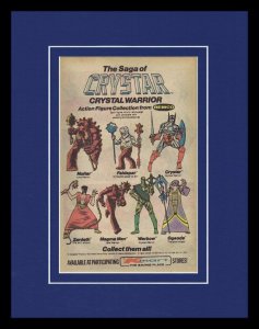 1983 Crystar Crystal Warrior K Mart Framed 11x14 ORIGINAL Vintage Advertisement