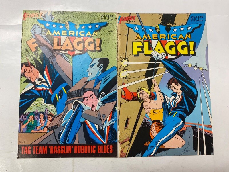 6 American Flagg! #29 32 34 36 42 44 FIRST comic book 56 KM41
