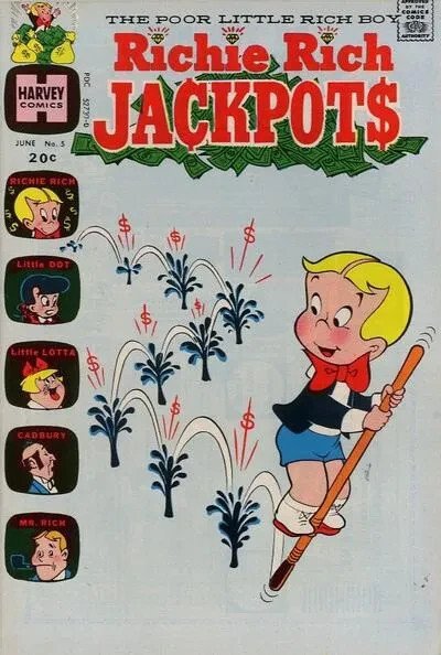 Harvey 3 Pack SEALED ~ Richie Rich Diamonds #6 Bank Book & Jackpots #5 ~NM~ 1973