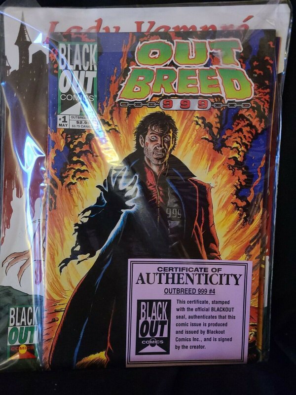 Signed Outbreed 999 Commemorative Limited Collection Of Comics with certificate