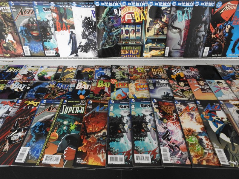 Huge Lot of 200+ Comics W/ Detective Comics, Superman, Batman Avg. VF- Cond.