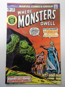 Where Monsters Dwell #30 (1974) VF Condition!