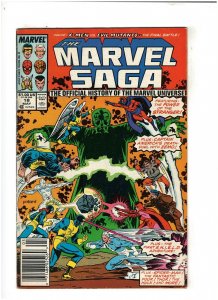 Marvel Saga #18 VG/FN 5.0 Newsstand1987 Spider-man, X-Men & X-Factor