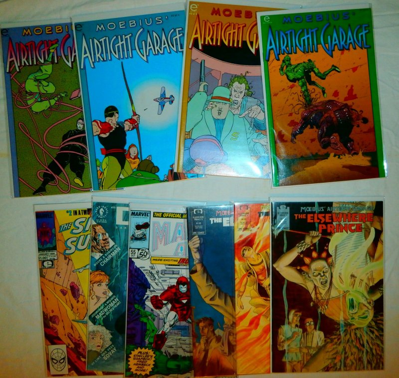 Moebius' Airtight Garage #1-4, Elsewhere Prince   #3-5 +++ (set of 10)