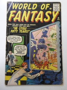 World of Fantasy #15 (1958) GD+ Condition Moisture damage