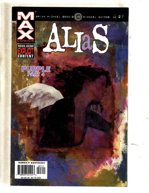 Alias # 27 VF Marvel Comic Book Jessica Jones Purple Man Origin Bendis MF4 