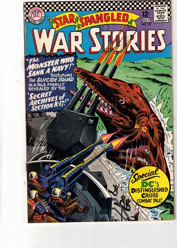 Star Spangled War Stories #127 (1966) VG  PRICE DROP! WOW! Sharp Dinosaur Cover!