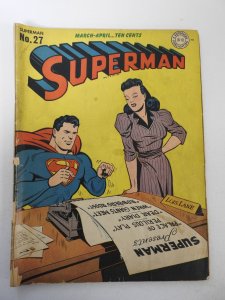 Superman #27 (1944) FR/GD Condition see desc