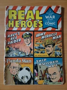 Real Heroes #9 ~ FAIR - GOOD GD ~ 1943 Parents Magazine Comics