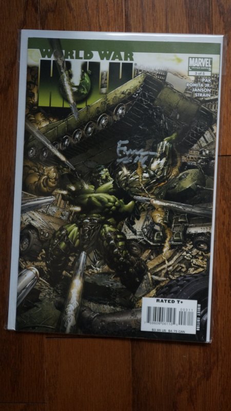 World War Hulk Set #s 1-5 Signed by David Finch (2007)