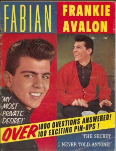 Fabian - Frankie Avalon #1 1959-Country Wide Pubs-1st issue-pix-info-VG 